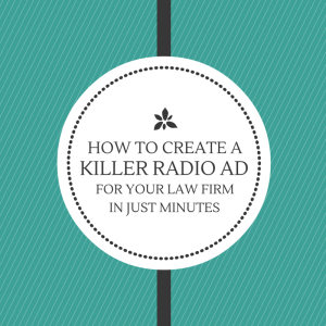 Killer radio ad for your law firm